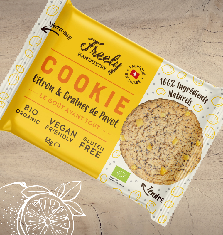 Cookie citron & graines de pavot